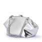 TALLY METALLIC CLUTCH -Silver