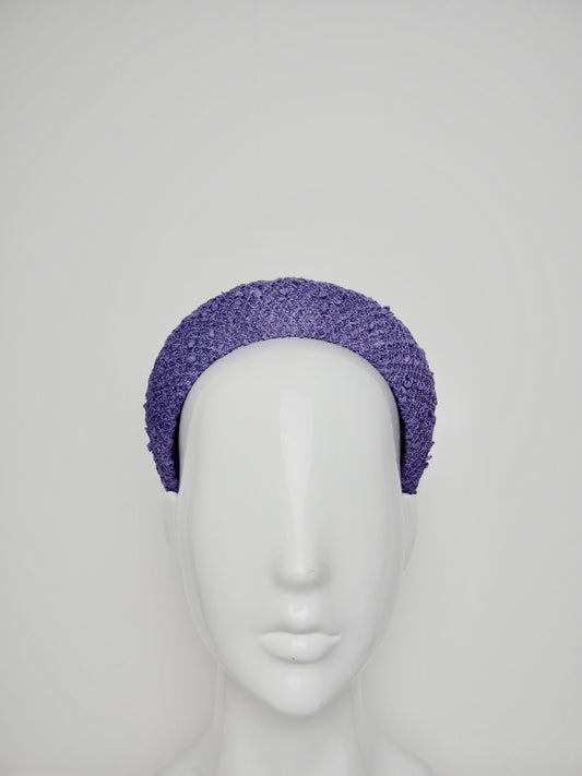 Mia -  Italian boucle tweed - purple