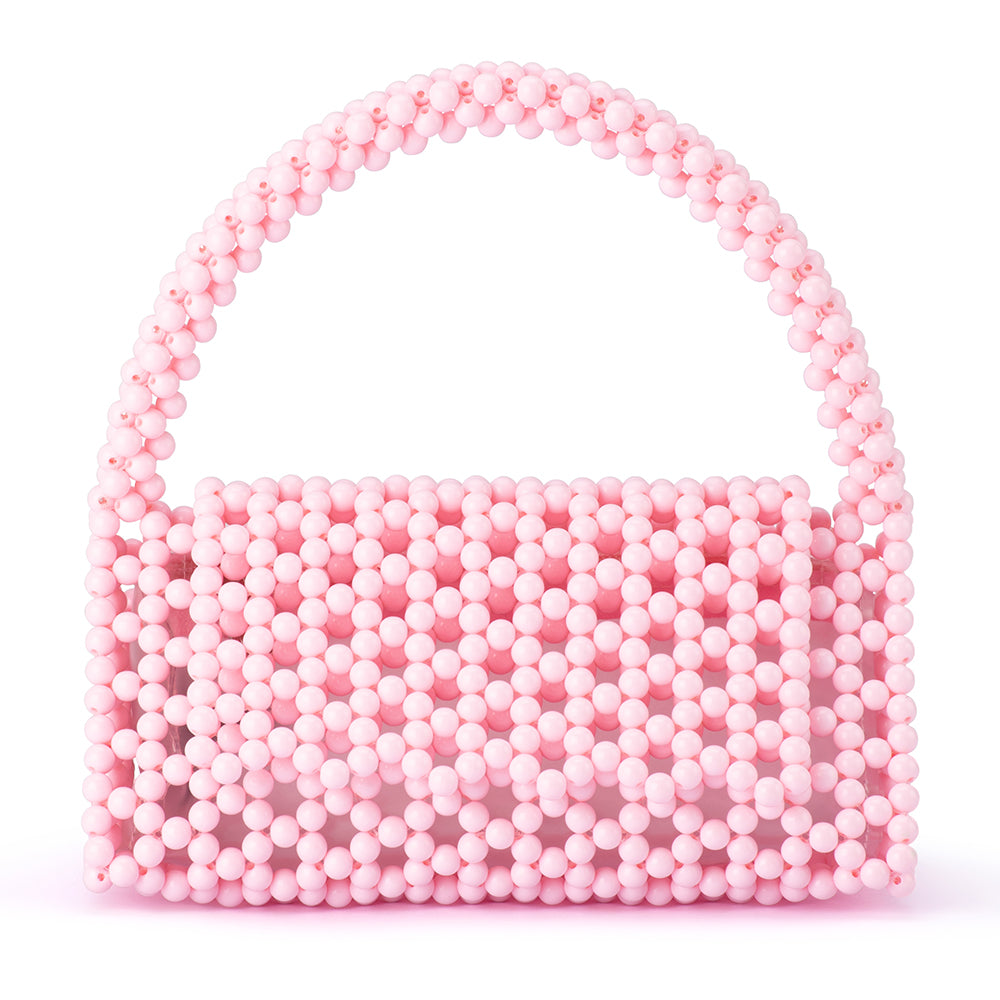 AMRITA BEAD TOP HANDLE -  Baby Pink