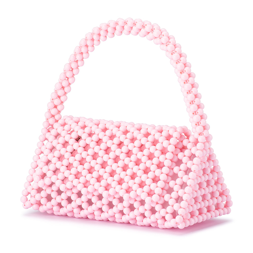 AMRITA BEAD TOP HANDLE -  Baby Pink