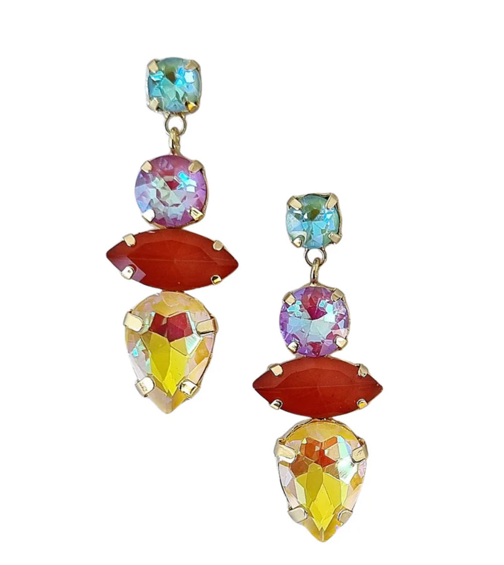 Kiara Gem Earring- yellow