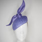 Lilac linger - Lilac hand dyed vintage straw with a sculpted parissisal detail