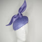 Lilac linger - Lilac hand dyed vintage straw with a sculpted parissisal detail