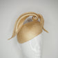 Cloud 9 -Natural straw Parisisal swirl on a face hugger beret base