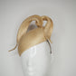 Cloud 9 -Natural straw Parisisal swirl on a face hugger beret base