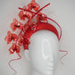 Red Handed - Translucent Red orchid vine on a 3d headband