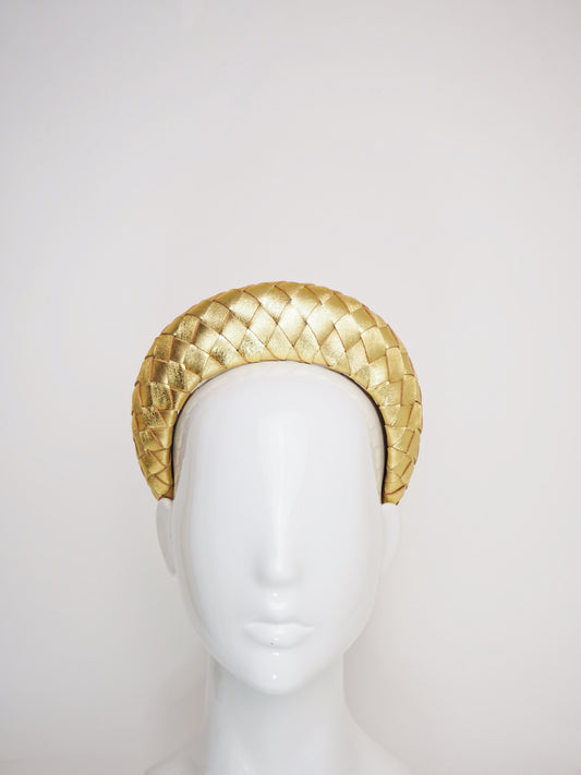 Mia - Leather 3d Halo - Gold