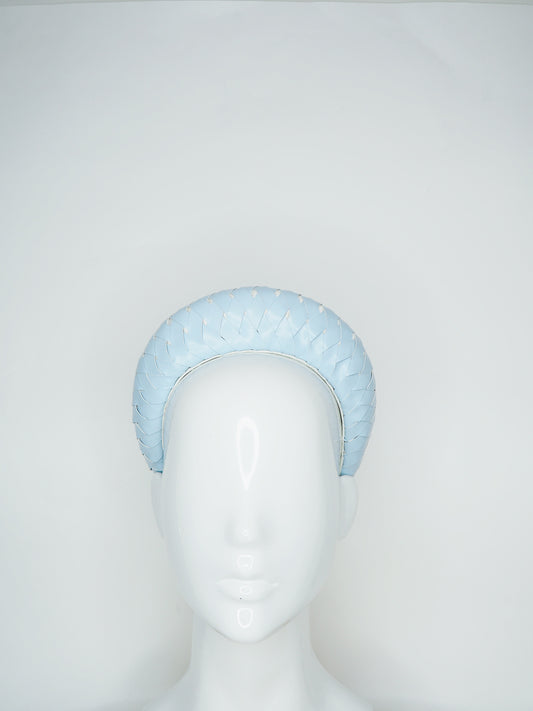 Mia - Leather 3d Halo - baby blue